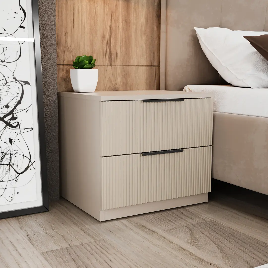 Noptiera Bayro Murano 550x500x450 Positano (Gray Stone)