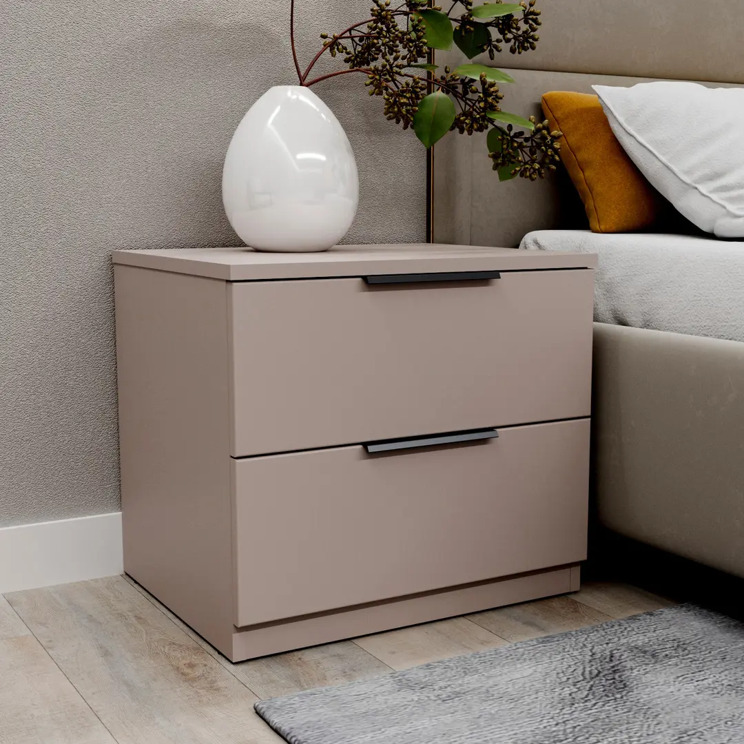 Тумба прикроватная Bayro Murano 550x500x450 (Stone Grey)