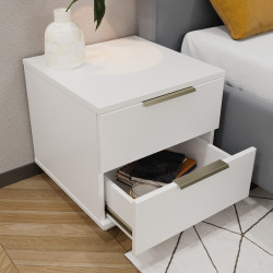 Тумба прикроватная Bayro Napoli 500x500x500 MDF 18mm (White Matte) Thumb