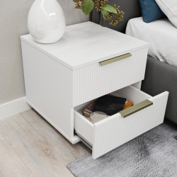 Noptiera Bayro Napoli 500x500x500 Positano (White Matte) Thumb