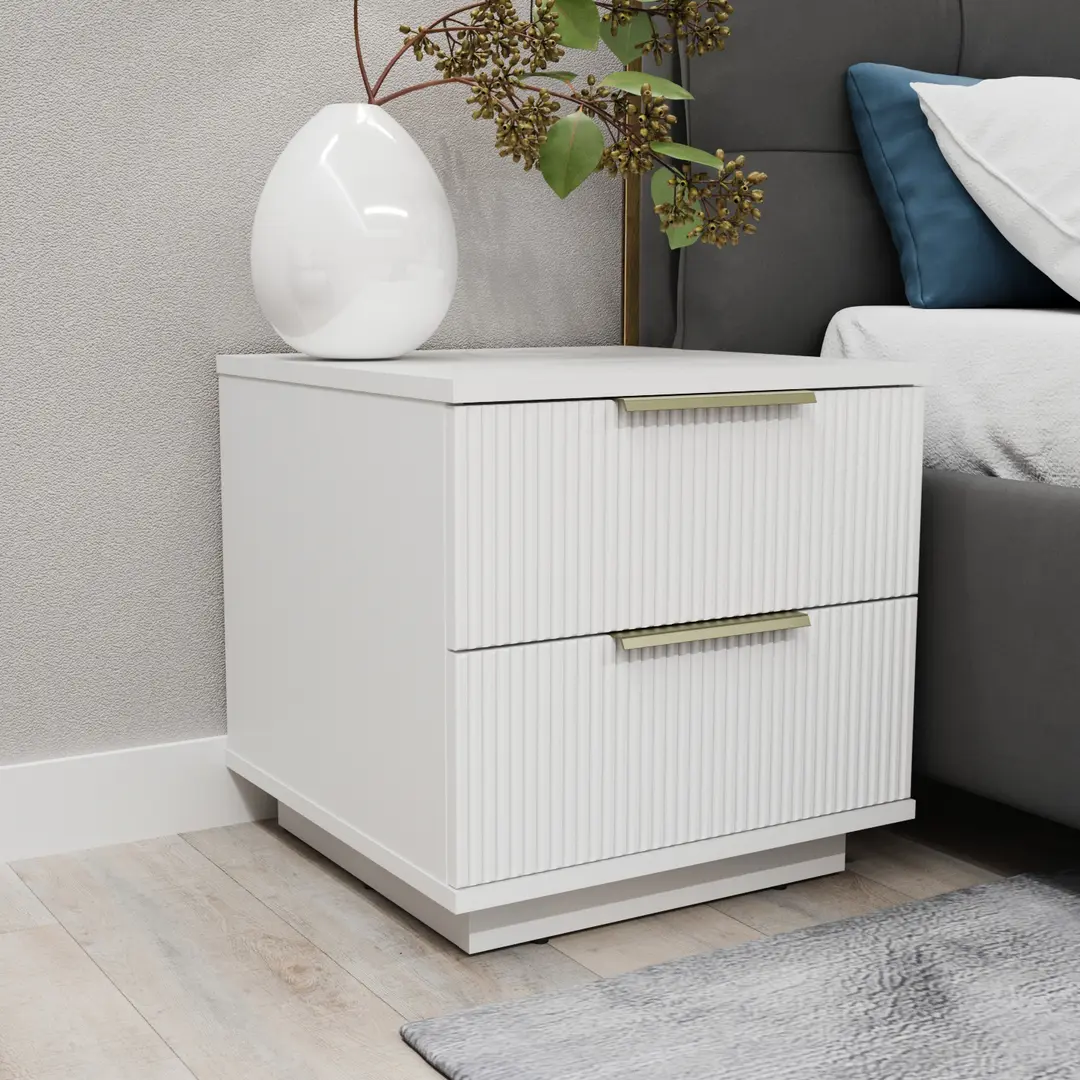 Noptiera Bayro Napoli 500x500x500 Positano (White Matte)