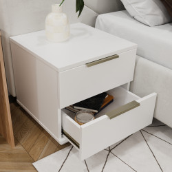 Noptiera Bayro Napoli 500x500x500 (White Matte) Thumb
