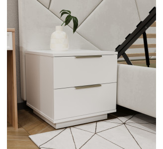 Noptiera Bayro Napoli 500x500x500 (White Matte)