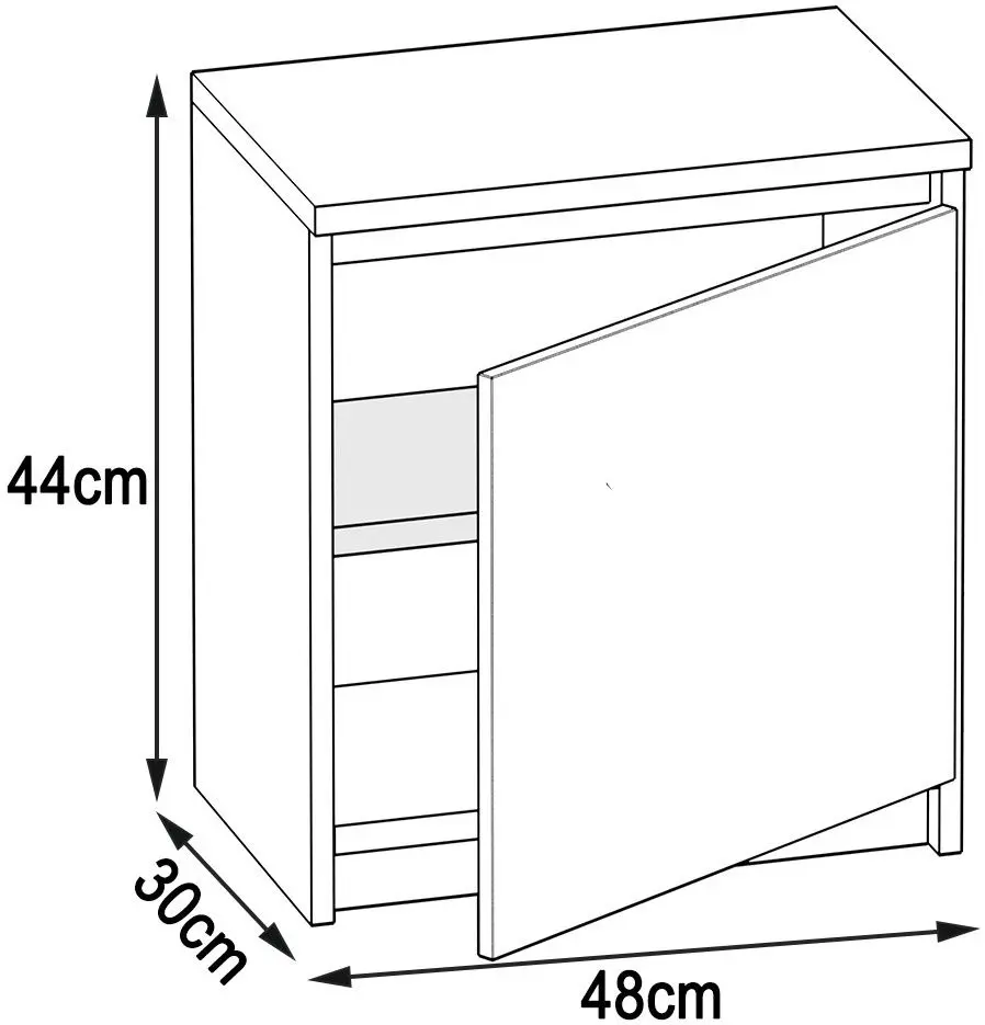 Noptiera Belini SI SN1/0/B/W/0/0 (Black/White)