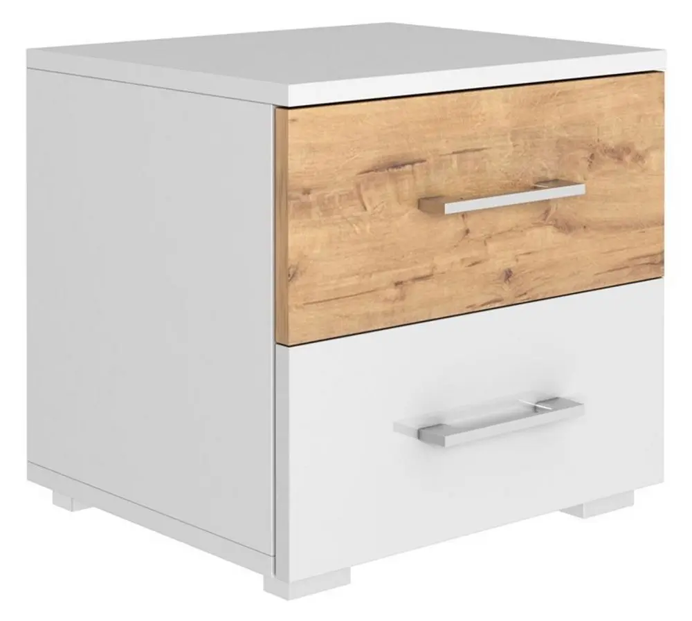 Noptiera BonMebel Santa Monica 2 (White Gloss/Bunratty)