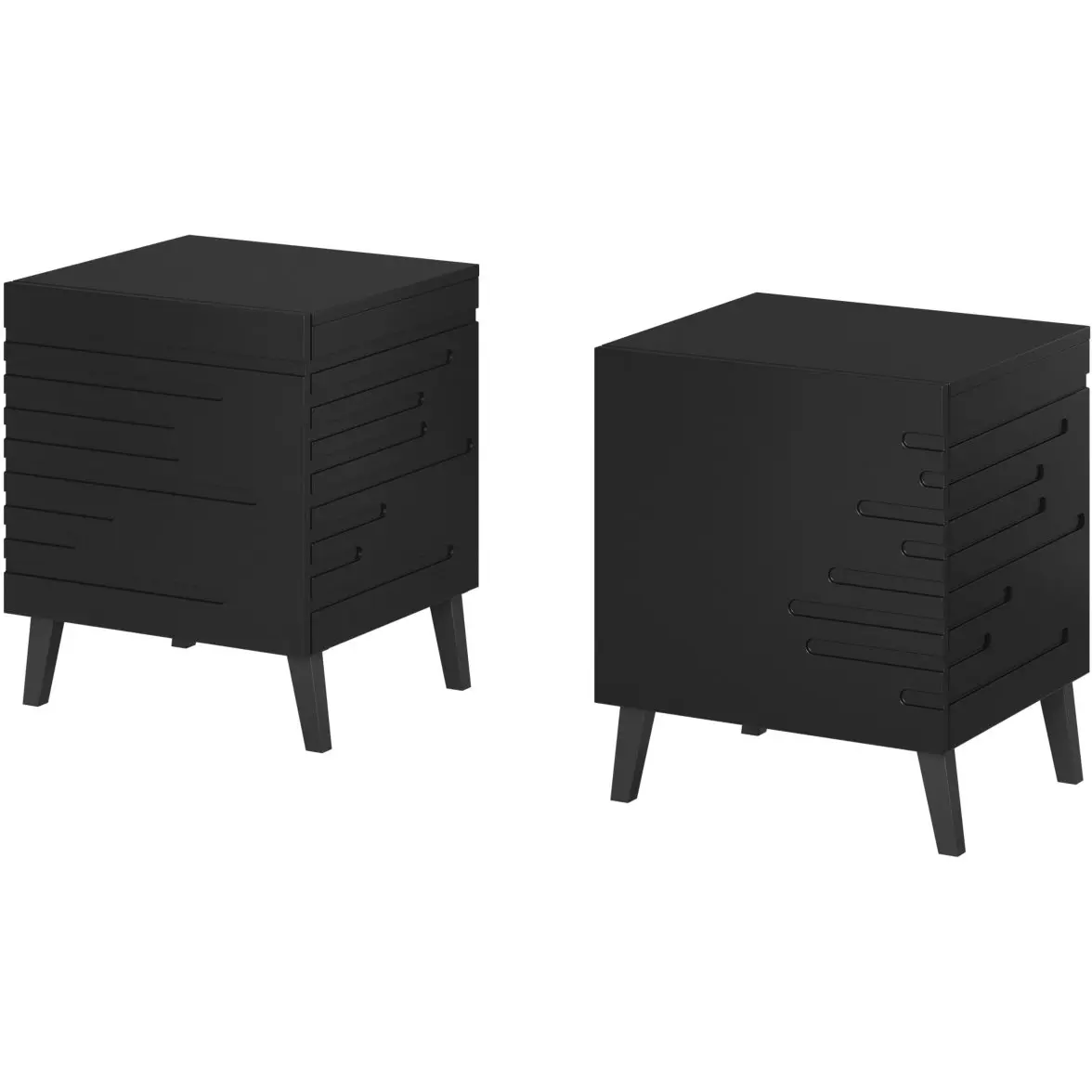 Set noptiere Cama Nova (Black) - 2