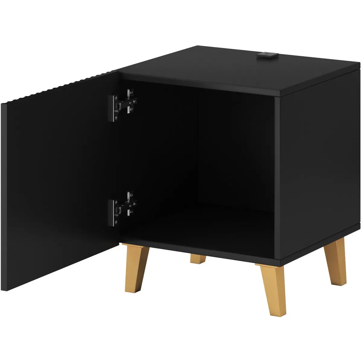Комплект прикроватных тумб Cama Pafos с зарядным портом (Black) - 3