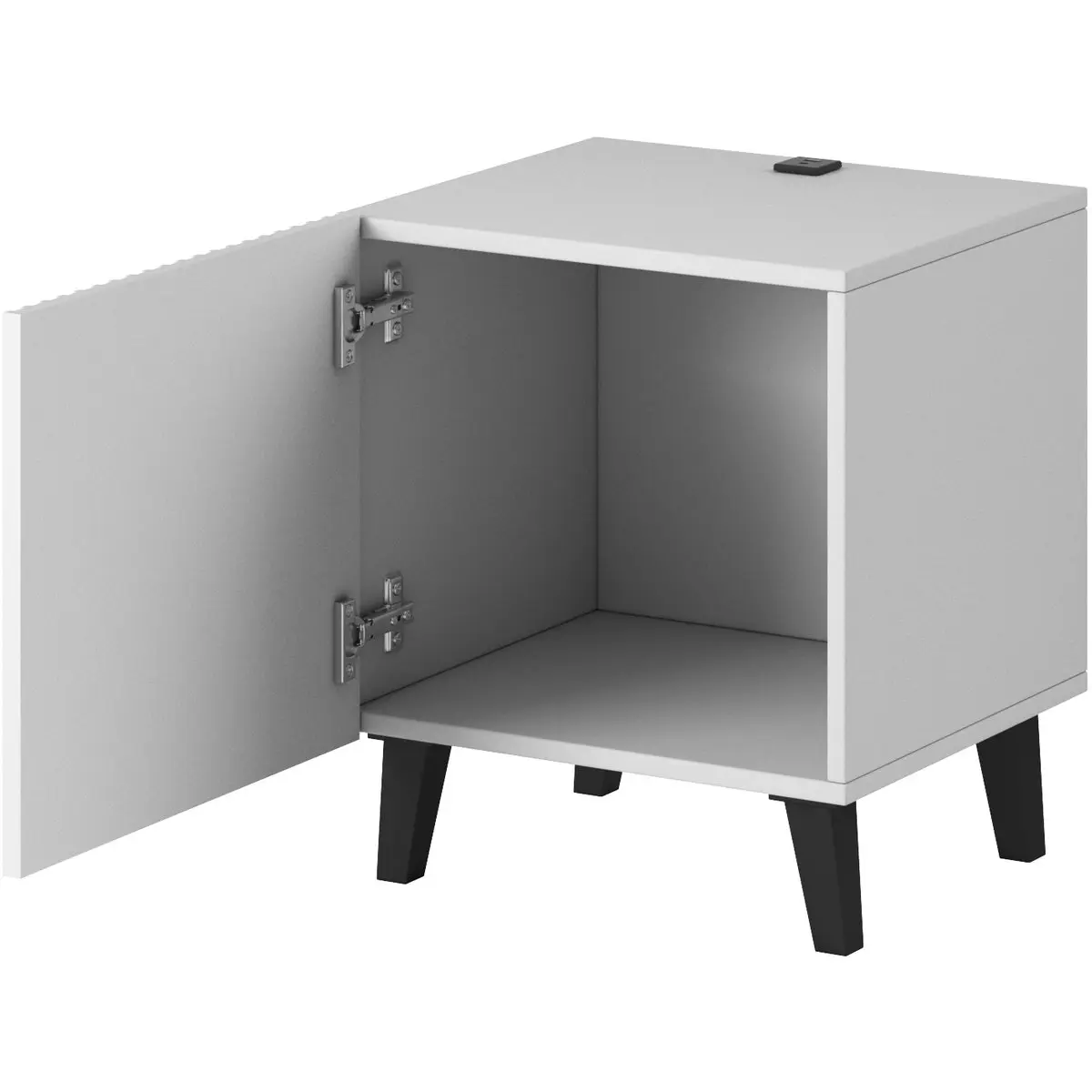 Комплект прикроватных тумб Cama Pafos с зарядным портом (White) - 3