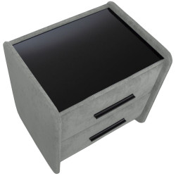 Тумба прикроватная Charmbed Emma Laguna 42 (Grey/Black) Thumb
