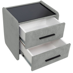 Тумба прикроватная Charmbed Emma Laguna 42 (Grey/Black) Thumb