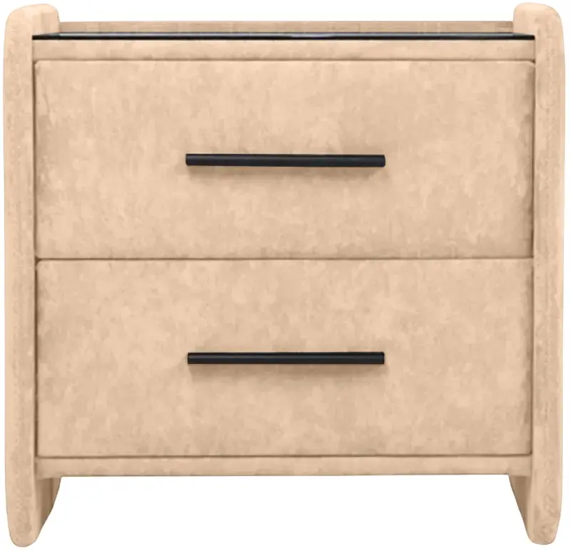 Тумба прикроватная Charmbed Emma Mono 02 (Beige/Black) - 2