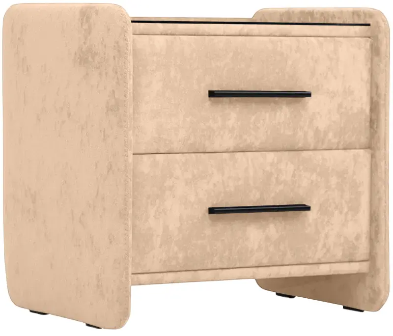 Тумба прикроватная Charmbed Emma Mono 02 (Beige/Black) - 3