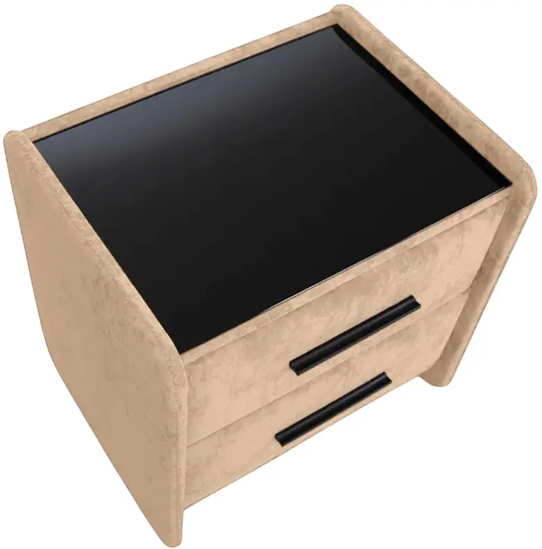 Тумба прикроватная Charmbed Emma Mono 02 (Beige/Black) - 4