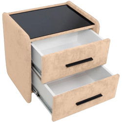 Тумба прикроватная Charmbed Emma Mono 02 (Beige/Black) Thumb