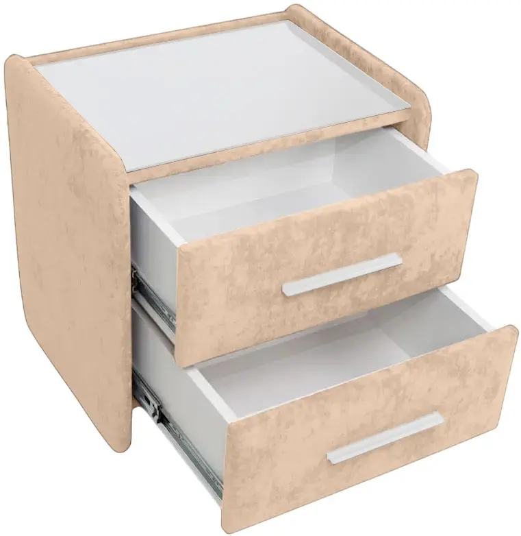 Тумба прикроватная Charmbed Emma Mono 02 (Beige/White) - 5