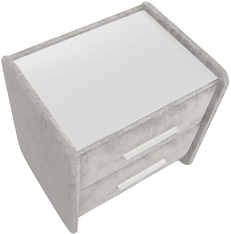 Тумба прикроватная Charmbed Emma Mono 03 (Light Grey/White) - 4