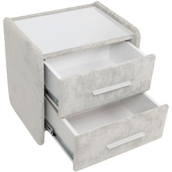 Тумба прикроватная Charmbed Emma Mono 03 (Light Grey/White) Thumb