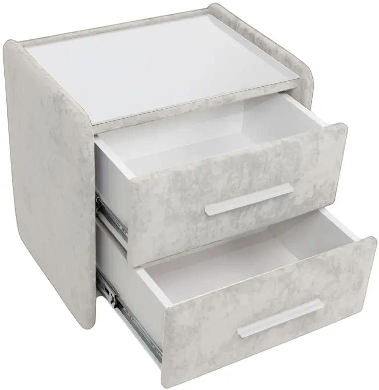 Тумба прикроватная Charmbed Emma Mono 03 (Light Grey/White) - 5