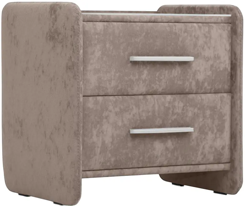 Тумба прикроватная Charmbed Emma Mono 04 (Light Brown/White) - 3