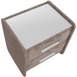 Тумба прикроватная Charmbed Emma Mono 04 (Light Brown/White) Thumb