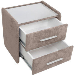 Тумба прикроватная Charmbed Emma Mono 04 (Light Brown/White) Thumb