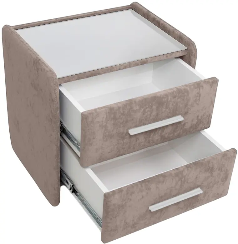 Тумба прикроватная Charmbed Emma Mono 04 (Light Brown/White) - 5