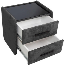 Тумба прикроватная Charmbed Emma Mono 07 (Dark Grey/Black) Thumb