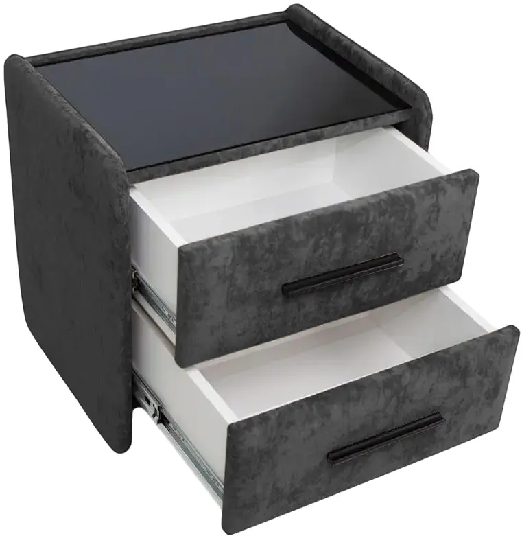 Тумба прикроватная Charmbed Emma Mono 07 (Dark Grey/Black) - 5