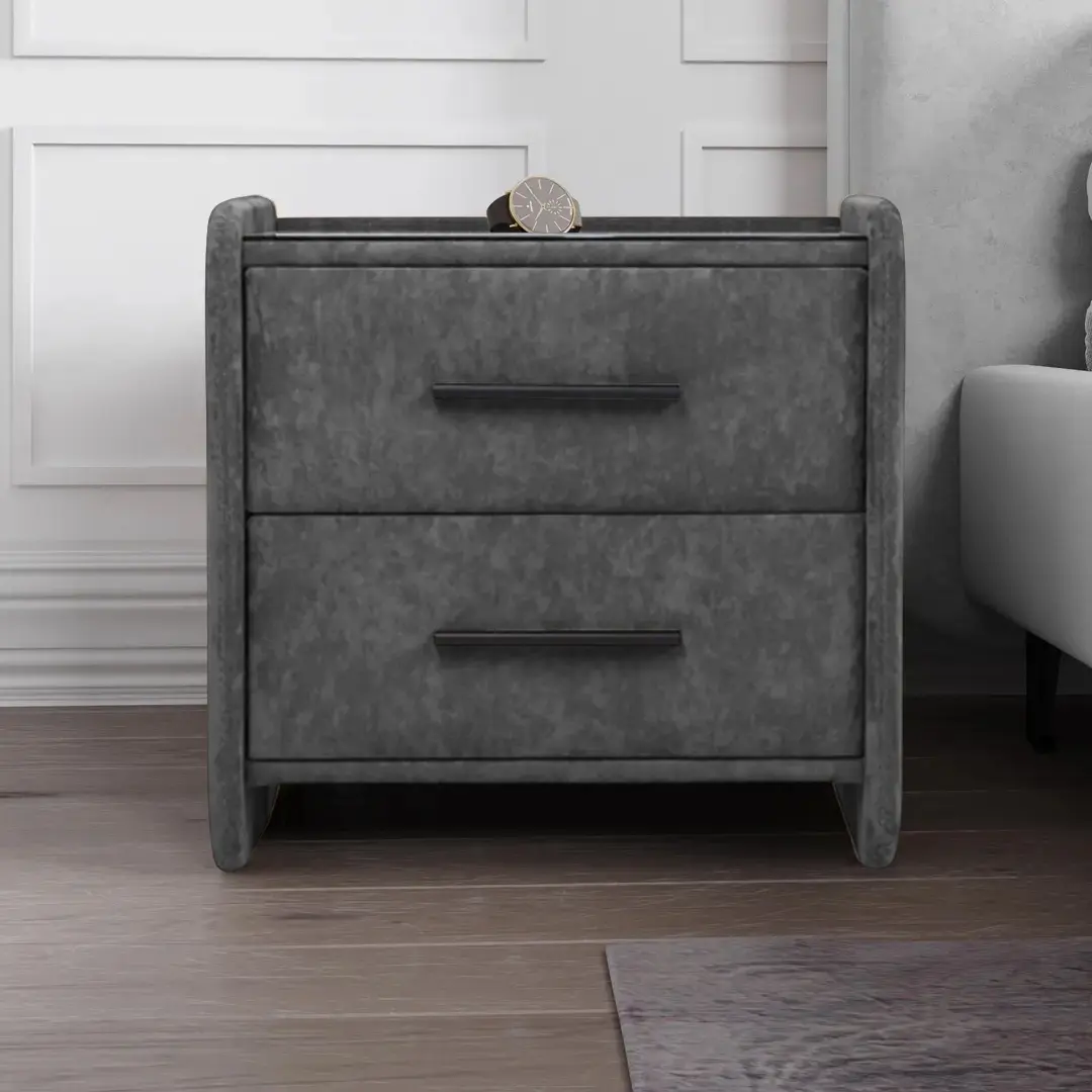 Тумба прикроватная Charmbed Emma Mono 07 (Dark Grey/Black)