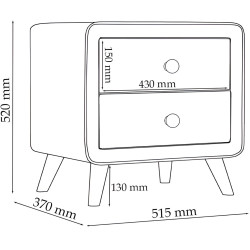 Noptiera Charmbed Hanna Laguna 09 (Grey Beige/Black) Thumb