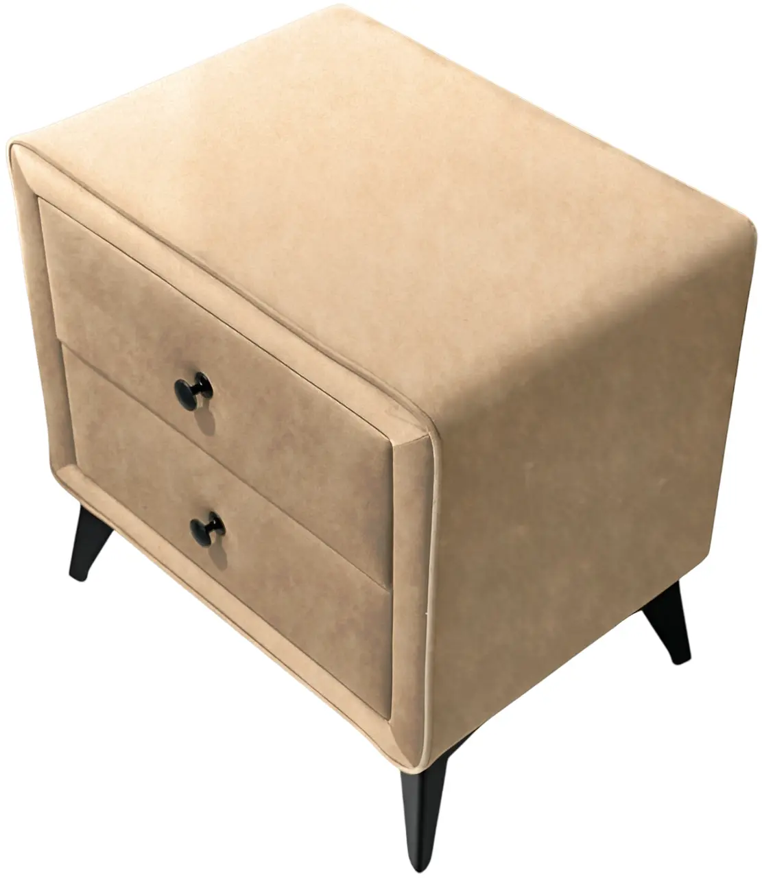 Тумба прикроватная Charmbed Hanna Mono 02 (Beige/Black) - 3