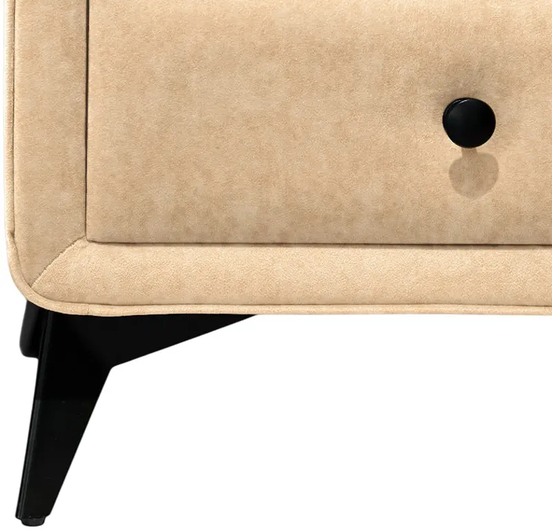 Тумба прикроватная Charmbed Hanna Mono 02 (Beige/Black) - 4