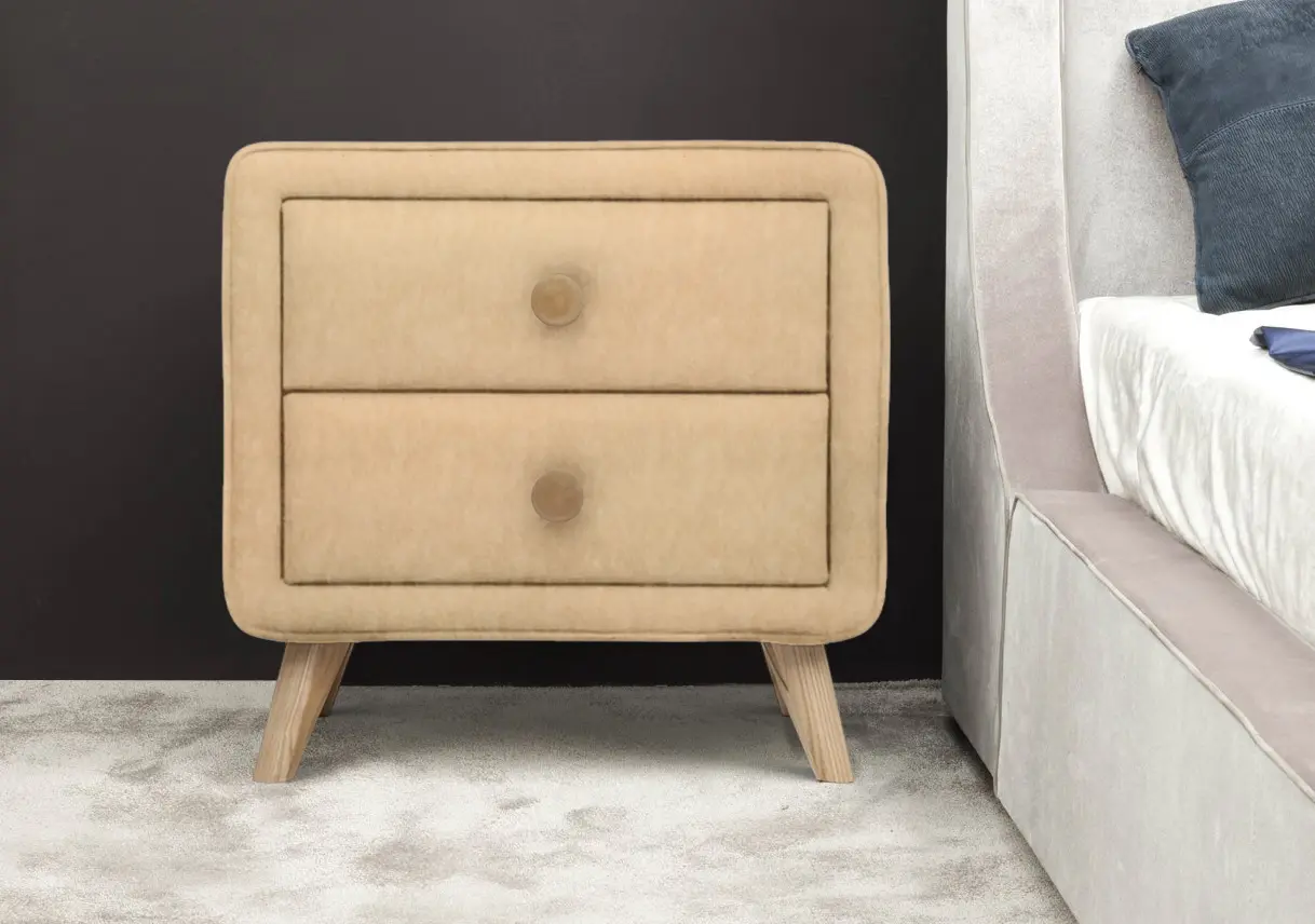 Тумба прикроватная Charmbed Hanna Mono 02 (Beige/Natural)