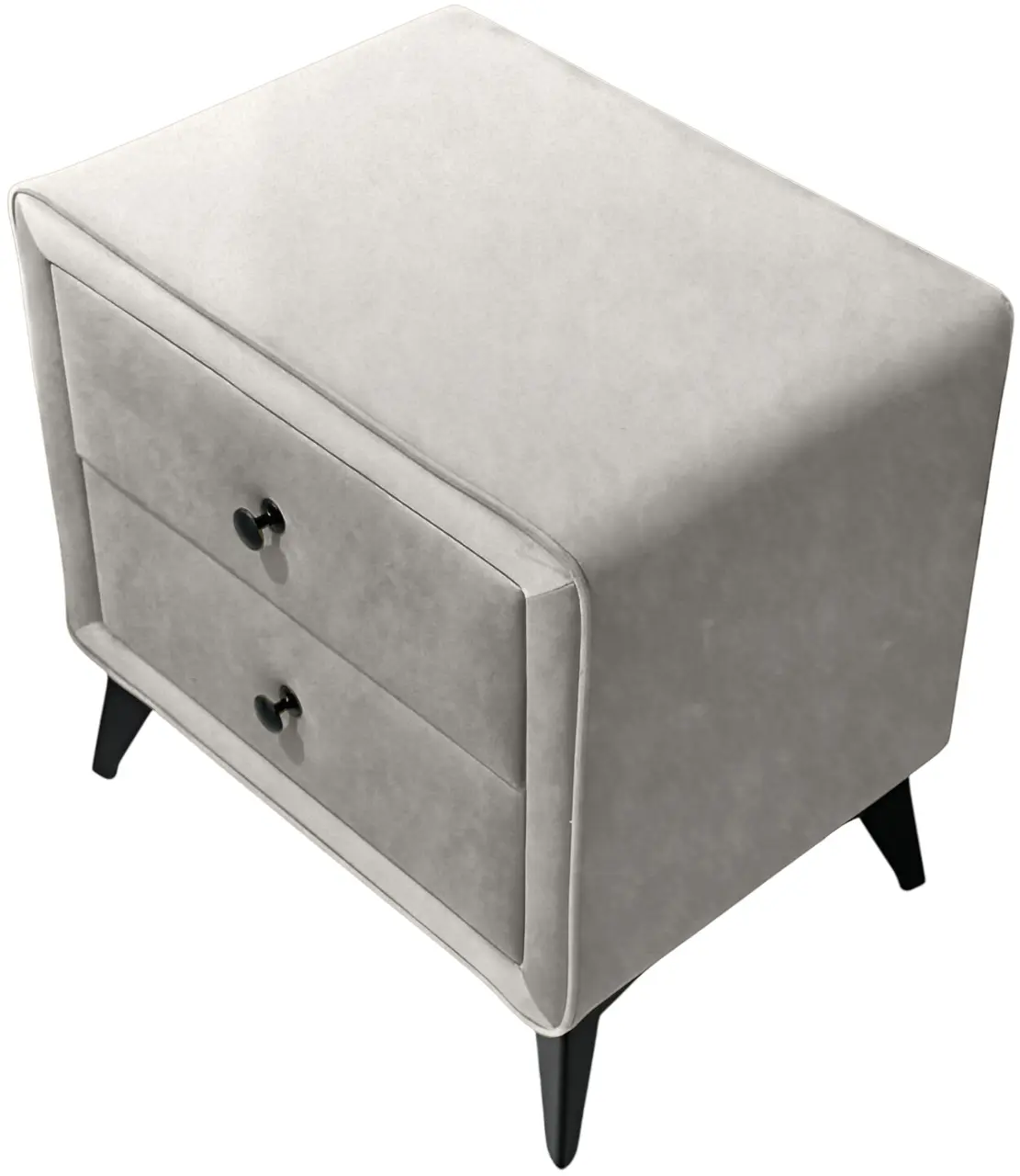 Тумба прикроватная Charmbed Hanna Mono 03 (Light Grey/Black) - 3