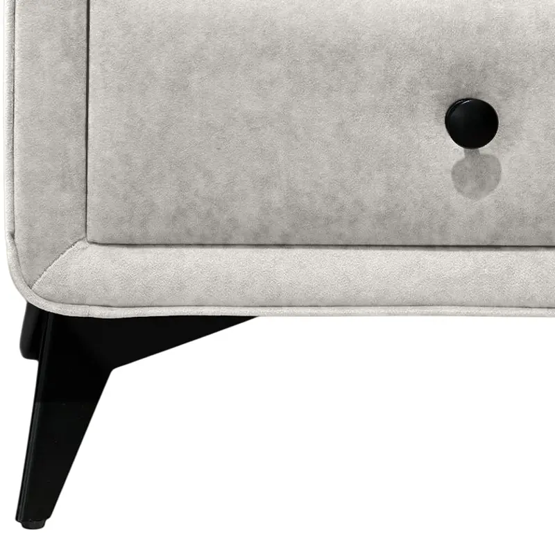 Тумба прикроватная Charmbed Hanna Mono 03 (Light Grey/Black) - 4