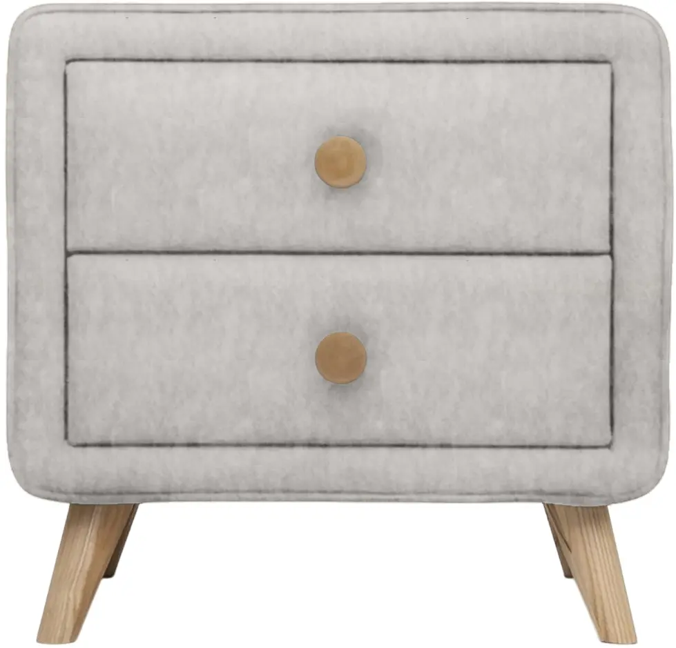 Тумба прикроватная Charmbed Hanna Mono 03 (Light Grey/Natural) - 2