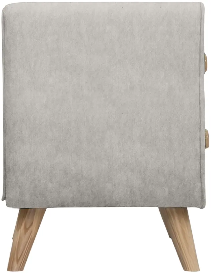 Тумба прикроватная Charmbed Hanna Mono 03 (Light Grey/Natural) - 3