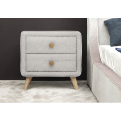Тумба прикроватная Charmbed Hanna Mono 03 (Light Grey/Natural)