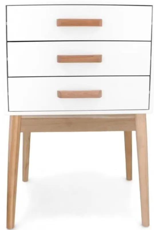 Noptiera Chomik Scandinavia COU8187 (White/Wood)