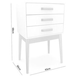 Noptiera Chomik Scandinavia COU8187 (White/Wood) Thumb