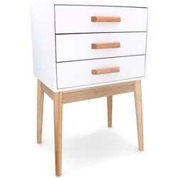 Noptiera Chomik Scandinavia COU8187 (White/Wood)