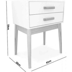 Noptiera Chomik Scandinavia COU8194 (White/Wood) Thumb