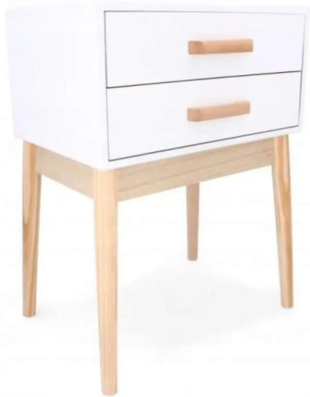 Noptiera Chomik Scandinavia COU8194 (White/Wood)