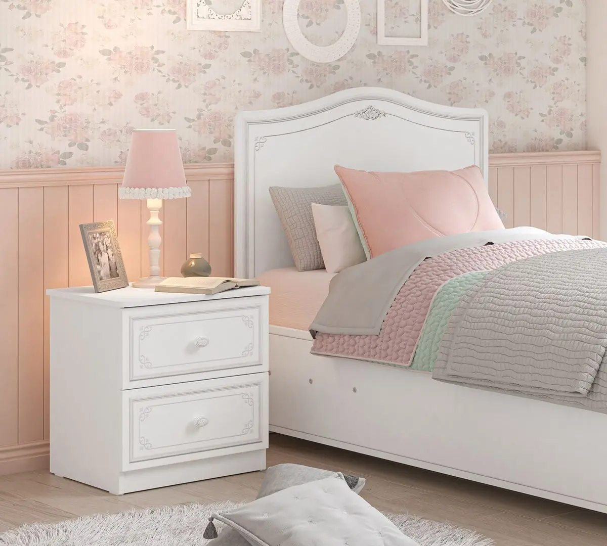 Тумба прикроватная Cilek Selena Grey 20.75.1601.00 - 2