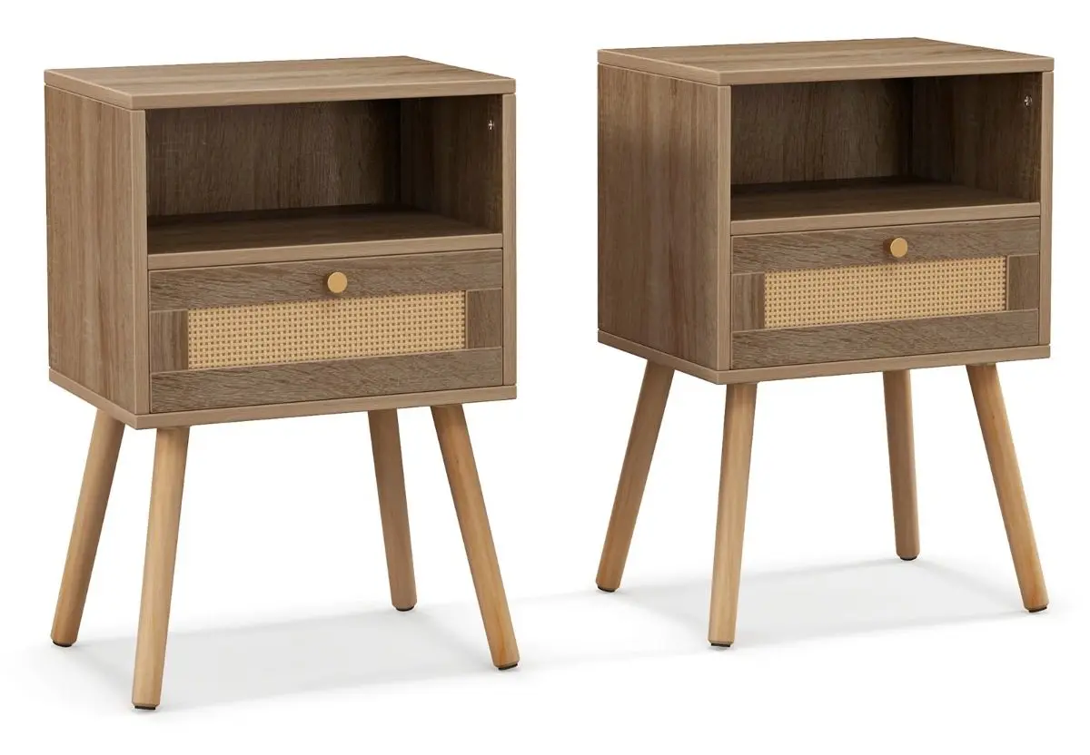 Set noptiere Costway HU10580OA-2 (Natural)