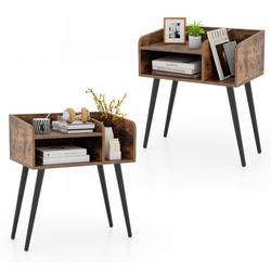 Set noptiere Costway HU10755CF-2 (Rustic Brown) Thumb