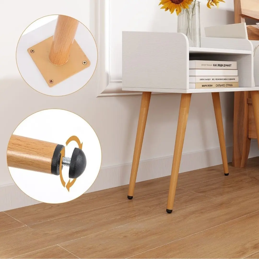 Set noptiere Costway HU10755WH-2 (White)