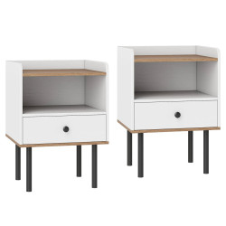 Set noptiere Costway HU11170WH-2 (White) Thumb