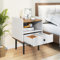 Set noptiere Costway HU11170WH-2 (White)