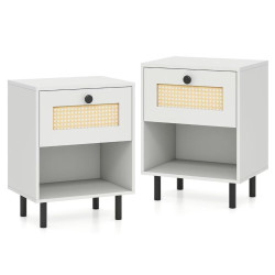 Set noptiere Costway HU11186WH-2 (White) Thumb